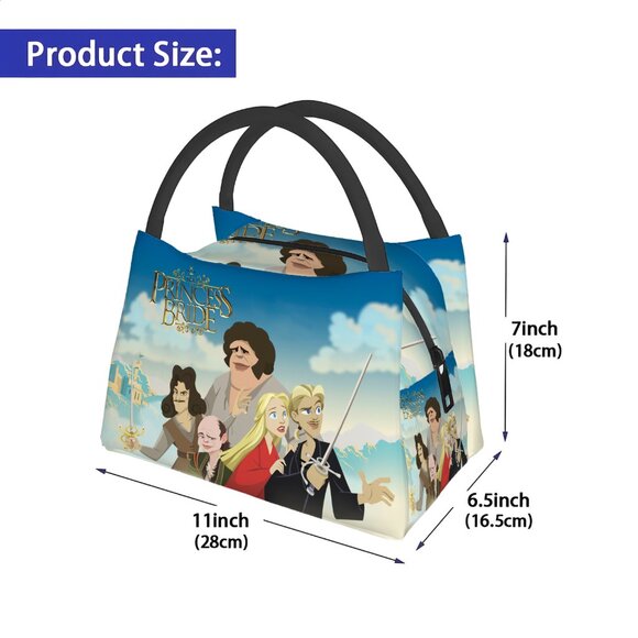 The Princess Bride Insulated Lunch Bag As You Wish Westley Buttercup Unique NEW - Picture 4 of 6